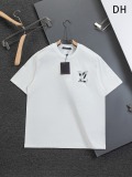 Louis Vuitton Classic Cloth Embroidered Logo Short Sleeve Couple Versatile Casual T-shirt