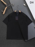 Louis Vuitton Classic Embroidered Logo Short Sleeve Couple Versatile Casual T-shirt