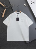 Louis Vuitton Classic Cloth Embroidered Logo Short Sleeve Couple Versatile Casual T-shirt