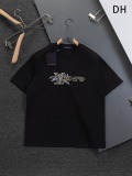 Louis Vuitton Classic Fashion Embroidered Logo Short Sleeve Couple Versatile Casual T-shirt