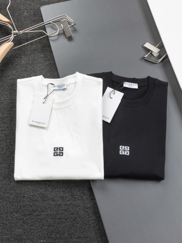 Givenchy Classic Embroidered Logo Short Sleeve Couple Versatile Casual T-shirt