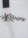 Louis Vuitton Classic Fashion Embroidered Logo Short Sleeve Couple Versatile Casual T-shirt