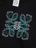 Loewe Fashion Embroidery Gradient Vine Logo Short Sleeve Unisex Versatile Casual T-shirt