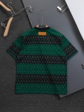 Louis Vuitton Classic Full Logo Printed Short Sleeve Couple Versatile Casual T-shirt