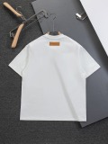 Louis Vuitton Classic Fashion Embroidered Logo Short Sleeve Couple Versatile Casual T-shirt