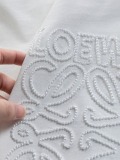 Loewe Classic Embroidered Hollow Logo Short Sleeve Couple Versatile Casual T-shirt