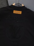 Louis Vuitton Classic Embroidered Logo Short Sleeve Couple Versatile Casual T-shirt