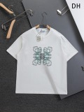 Loewe Fashion Embroidery Gradient Vine Logo Short Sleeve Unisex Versatile Casual T-shirt