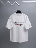 Balenciaga Classic Logo Printed Short Sleeve Unisex Versatile Casual T-shirt