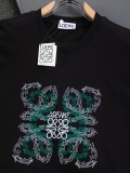 Loewe Fashion Embroidery Gradient Vine Logo Short Sleeve Unisex Versatile Casual T-shirt