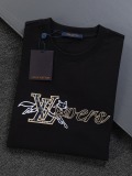 Louis Vuitton Classic Fashion Embroidered Logo Short Sleeve Couple Versatile Casual T-shirt