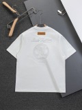Louis Vuitton Classic Embroidered Logo Short Sleeve Couple Versatile Casual T-shirt