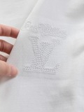 Louis Vuitton Classic Embroidered Logo Short Sleeve Couple Versatile Casual T-shirt