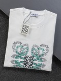 Loewe Fashion Embroidery Gradient Vine Logo Short Sleeve Unisex Versatile Casual T-shirt