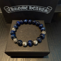 Chrome Hearts Classic Retro Multi Element Blue Gold Right Hand Chain Bracelet Chrome Hearts Classic Retro Multi Element Blue Gold Right Hand Chain Bracelet