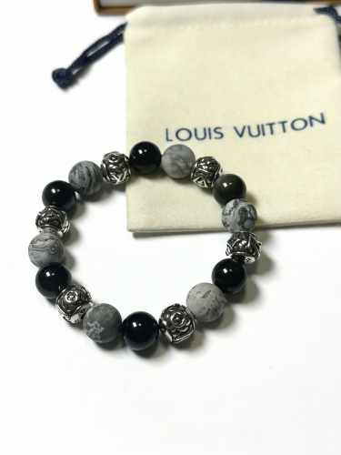 Louis Vuitton Couple Fashion Versatile Retro Multi Element Agate Bracelet