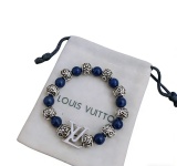 Louis Vuitton Couple Fashion Versatile Retro Multi Element Agate Bracelet