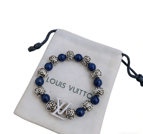Louis Vuitton Couple Fashion Versatile Retro Multi Element Agate Bracelet