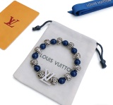 Louis Vuitton Couple Fashion Versatile Retro Multi Element Agate Bracelet
