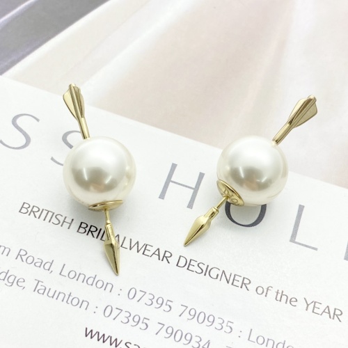 Dior New Fashion Cupid Arrow Pearl Earrings