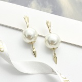 Dior New Fashion Cupid Arrow Pearl Earrings