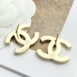Chanel New Fashion Denim Blue Denim Water Diamond Double C Earrings