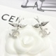 Chanel New Fashion Silver Bird CC Earrings