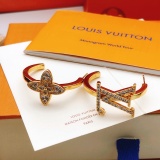 Louis Vuitton Fashion Versatile Diamond Set Asymmetric Earrings