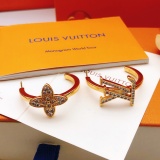 Louis Vuitton Fashion Versatile Diamond Set Asymmetric Earrings