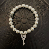 Chrome Hearts Classic Retro Multi Element Pearl Bracelet