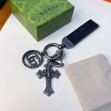 Gucci Classic Vintage GG Cross Keychain Bag Pendant