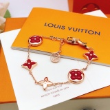 Louis Vuitton Fashion Red Beimu Clover Bracelet