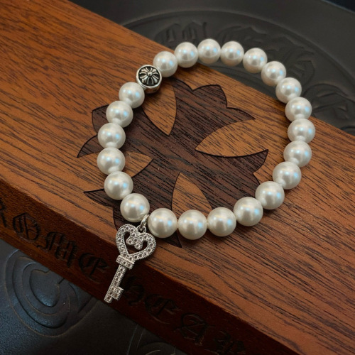 Chrome Hearts Classic Retro Multi Element Pearl Bracelet