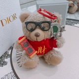 Dior Classic Bear Logo Keychain Bag Pendant