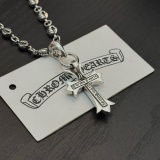 Chrome Hearts Classic Retro Cross Flower Ball Necklace