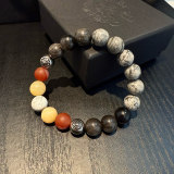 Chrome Hearts Classic Retro Multi Element Color Blocked Bracelet