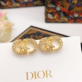 Dior Classic Fashion Diamond studded Bee CD Earrings