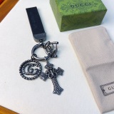 Gucci Classic Vintage GG Cross Keychain Bag Pendant