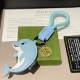 Gucci Fashion Versatile Dolphin Double G Keychain Bag Pendant