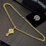 Chrome Hearts Classic Retro Horseshoe Cross Necklace