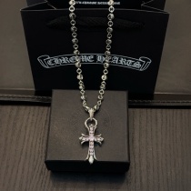 Chrome Hearts Classic Retro Cross Flower Ball Necklace Chrome Hearts Classic Retro Cross Flower Ball Necklace