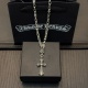 Chrome Hearts Classic Retro Cross Flower Ball Necklace