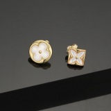 Louis Vuitton Fashion Asymmetric Clover Earrings