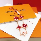 Louis Vuitton Fashion Red Beimu Clover Bracelet