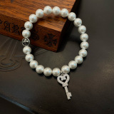 Chrome Hearts Classic Retro Multi Element Pearl Bracelet