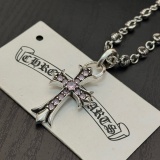 Chrome Hearts Classic Retro Cross Flower Ball Necklace
