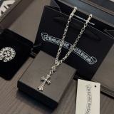 Chrome Hearts Classic Retro Cross Flower Ball Necklace