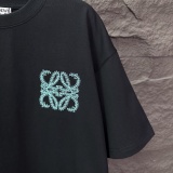 Loewe Classic Embroidery LogoT girl Couple Versatile Casual Short Sleeves