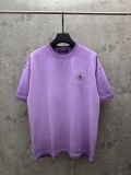 Chrome Hearts Fashion Patch Embroidered Cross T-shirt Couple Versatile Casual Short Sleeve