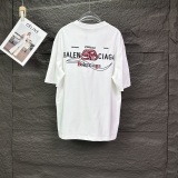 Balenciaga Couple Classic Embroidered Logo Versatile Casual Short Sleeve T-shirt